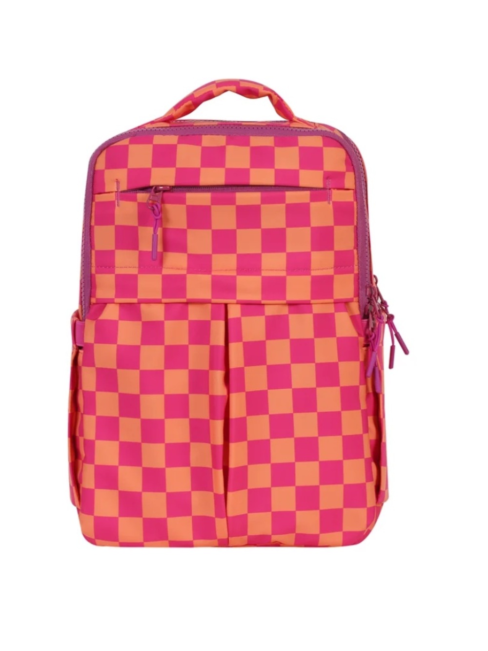 Emmafy Minimax Backpack NWT - Pink/Orange Check